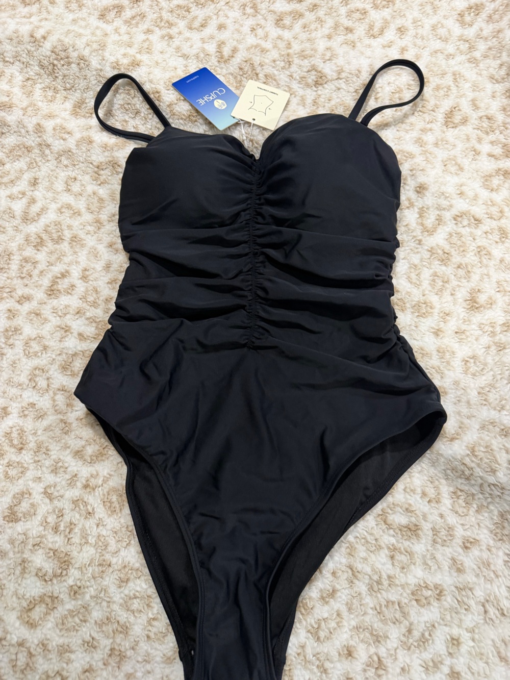 Cupshe Black Kids One-Piece Swimwear